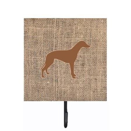 Jensendistributionservices Greyhound Burlap and Brown Leash Or Key Holder MI1706780